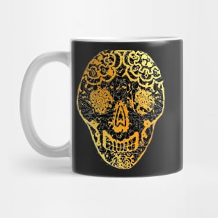 Gold Tiled Sugar Skulls Mug